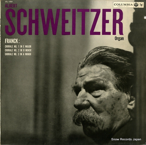 SCHWEITZER, ALBERT franck; chorale no.1,2,3 OL-159