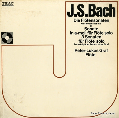GRAF, PETER-LUKAS bach; die flotensonaten TCL1003