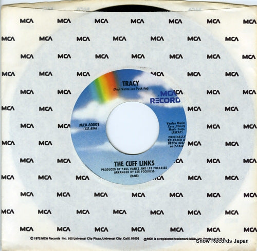 CUFF LINKS, THE tracy MCA-60001