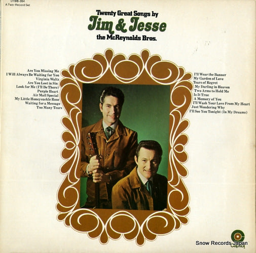 JIM AND JESSE twenty great songs by jim & jesse DTBB-264