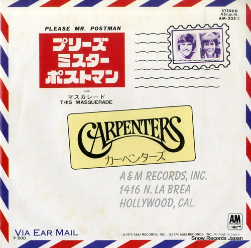 CARPENTERS, THE please mr. postman AM-235