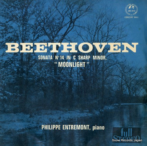 ENTREMONT, PHILIPPE beethoven; sonata no.14 in c sharp minor moonlight SM-972