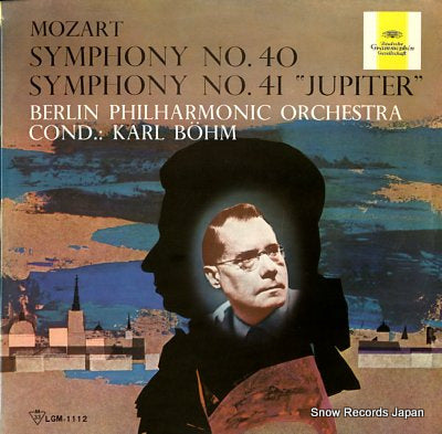 BOHM, KARL mozart; symphony no.40 & no.41 jupiter LGM-1112