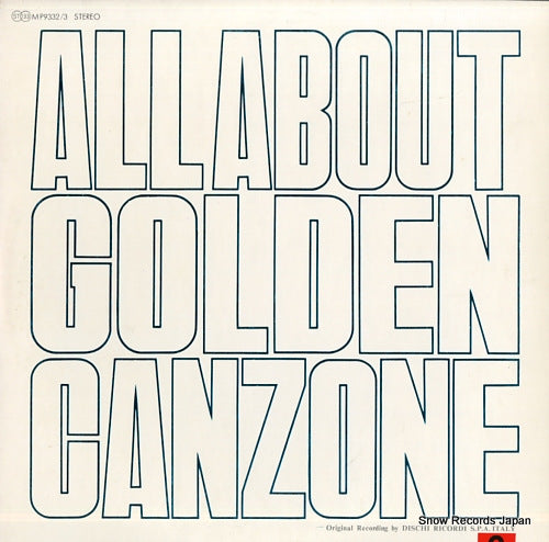 V/A all about golden canzone MP9332/3