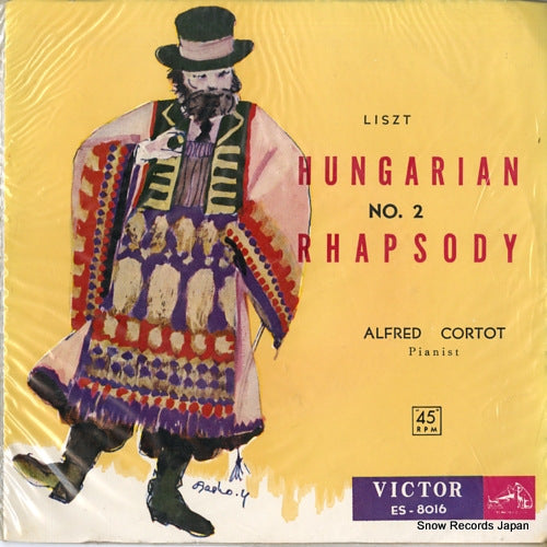 CORTOT, ALFRED liszt; hungarian rhapsody no,2 ES-8016