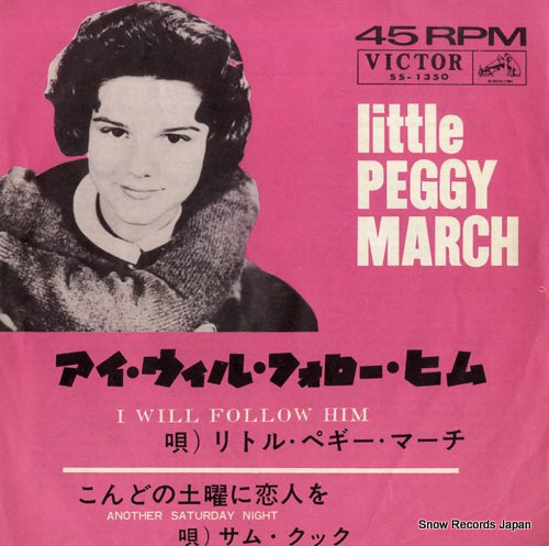 LITTLE PEGGY MARCH / SAM COOKE i will follow him SS-1350