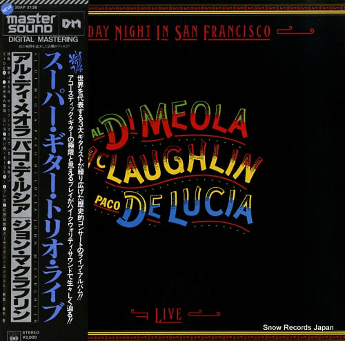 MCLAUGHLIN, JOHN / AL DI MEOLA / PACO DE LUCIA friday night in san francisco 30AP2136