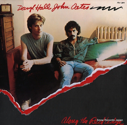 HALL, DARYL, AND JOHN OATES along the red ledge AFL1-2804