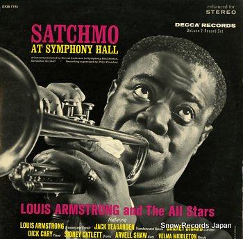 ARMSTRONG, LOUIS satchmo at symphony hall DXSB7195