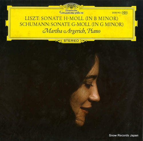 ARGERICH, MARTHA liszt; sonate h-moll 2530193