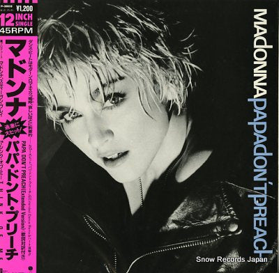 MADONNA papa don't preach P-3603