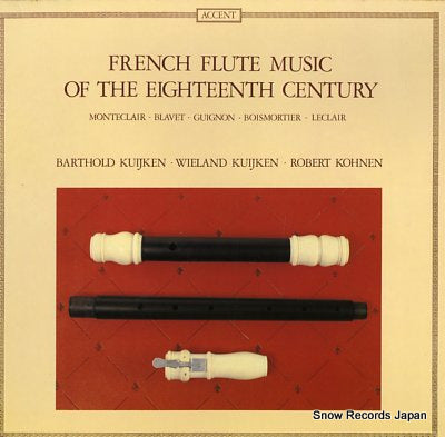 KUIJKEN, BARTHOLD french flute music of the eighteenth century ACC7909