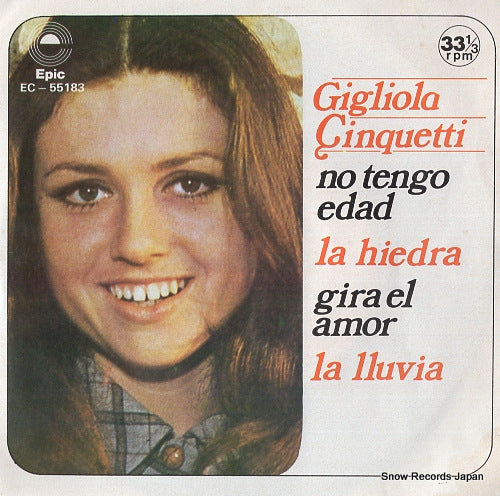 CINQUETTI, GIGLIOLA no tengo edad (non ho l'eta') EC-55183