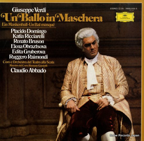 ABBADO, CLAUDIO verdi; un ballo in maschera 78MG0133/5
