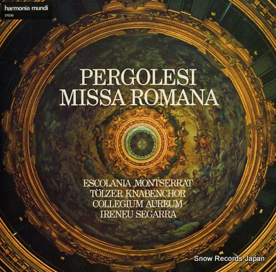 SEGARRA, IRENEU OSB pergolesi; missa romana 21230