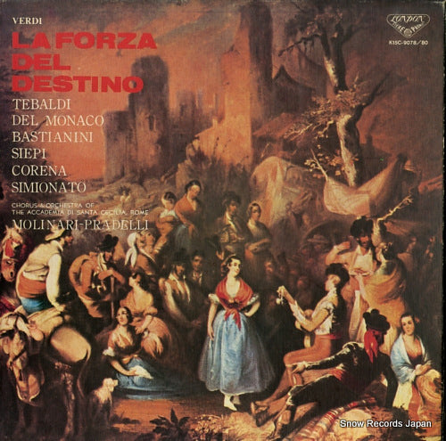 MOLINARI-PRADELLI, FRANCESCO verdi; la forza del destino-complete recording K15C-9078