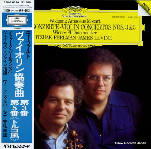 PERLMAN, ITZHAK mozart; violin concertos nos.3 & 5 28MG0574