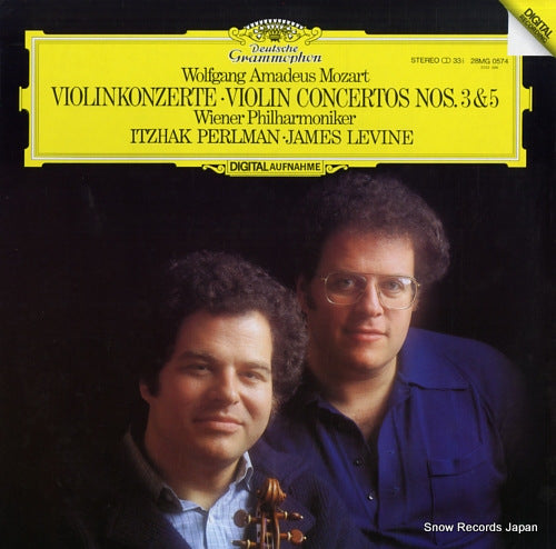 PERLMAN, ITZHAK mozart; violin concertos nos.3 & 5 28MG0574