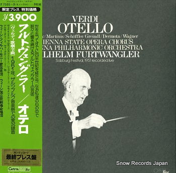 FURTWANGLER, WILHELM verdi; otello GT7101-3