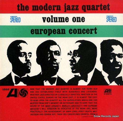 MODERN JAZZ QUARTET, THE european concert volume one P-6031A