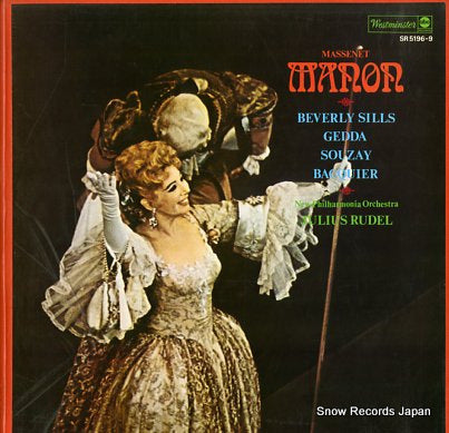 RUDEL, JULIUS massenet; manon an opera in five acts SR5196-9