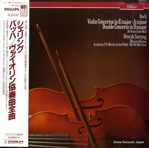 SZERYNG, HENRYK bach; violin concertos in e major, a minor 18PC-5501 / 412915-1