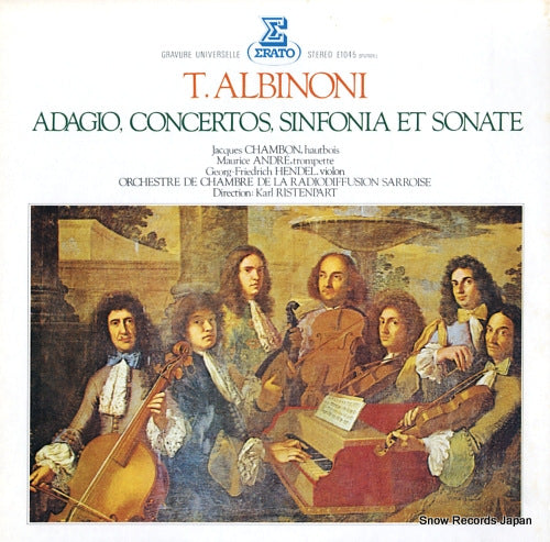 RISTENPART, KARL albinoni; adagio, concertos, sinfonia et sonate E-1045