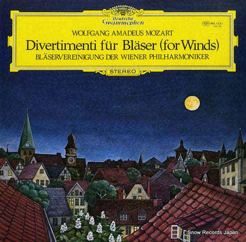 BLASERVEREINIGUNG DER WIENER PHILHARMONIKER mozart; divertimenti fur blaser (for winds) MG1021