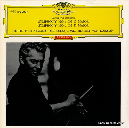 KARAJAN, HERBERT VON beethoven; symphony no.1 & no.2 MG-2087