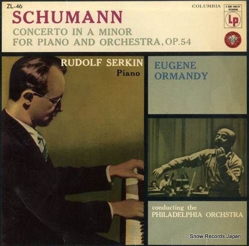 SERKN, RUDOLF schumann; concerto in a minor for piano and orchestra, op.54 ZL-46