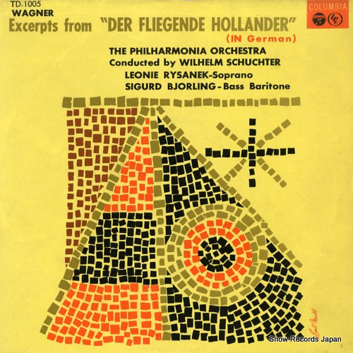 SCHUCHTER, WILHELM wagner; excerpts from der fliegende hollander TD-1005