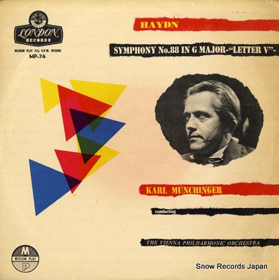 MUNCHINGER, KARL haydn; symphony no.88 in g major "letter v" MP-74