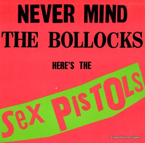 SEX PISTOLS never mind the bollocks BSK3147