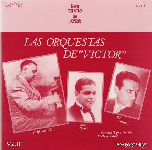 V/A las orquestas de "victor" vol.iii DL111