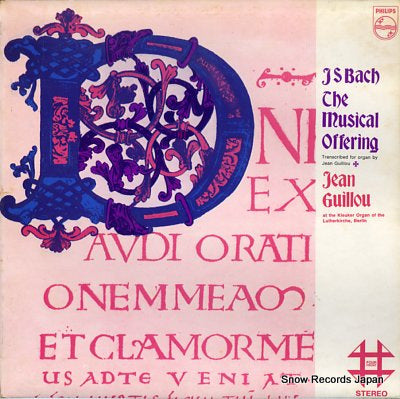 GUILLOU, JEAN bach; the musical offering 4FO7001