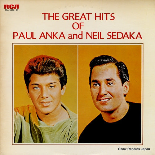 ANKA, PAUL / NEIL SEDAKA the great hits of paul anka and neil sedaka SRA-9306