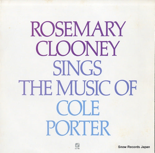 CLOONEY, ROSEMARY rosemary clooney sings cole porter CJ-185