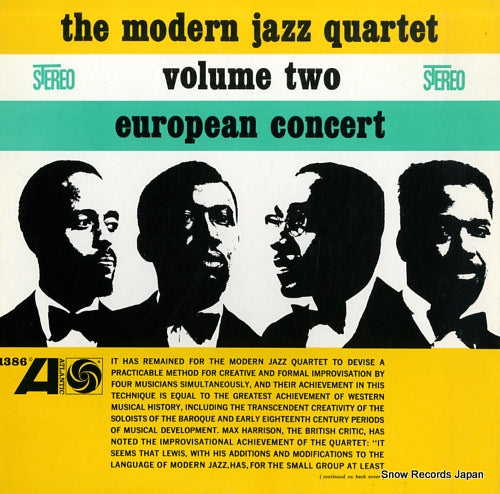 MODERN JAZZ QUARTET, THE volume 2 european concert P-7523A
