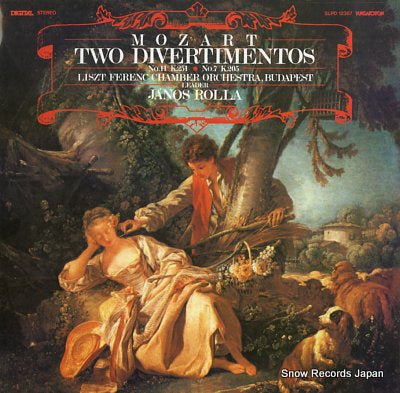 ROLLA, JANOS mozart; two divertimentos k.251 & k.205 SLPD12387
