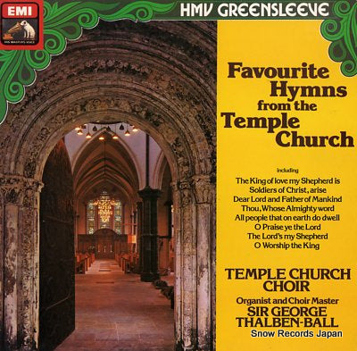 THALBEN-BALL, GEORGE favourite hymns from the temple church ESD7136