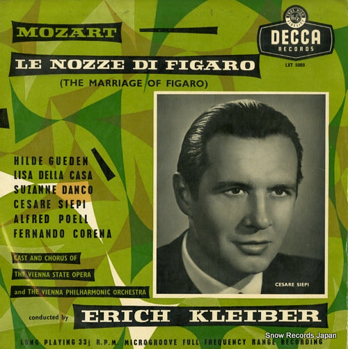 KLEIBER, ERICH mozart; le nozze di figaro (the marriage of figaro) LXT5089