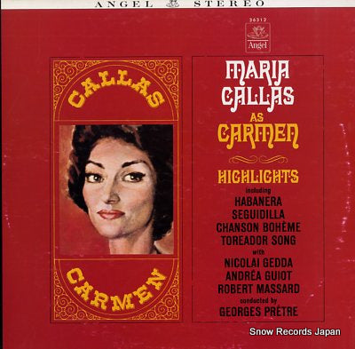 CALLAS, MARIA bizet; "carmen" hilights 36312