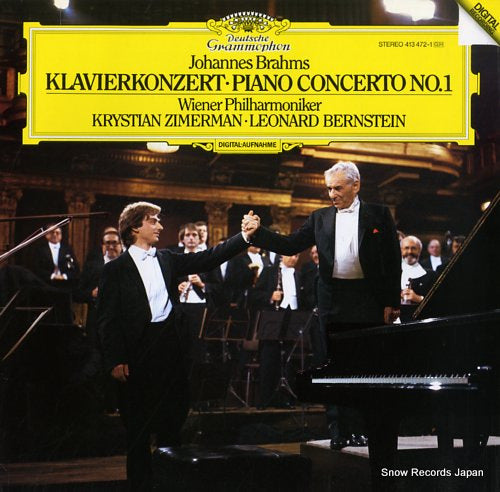 ZIMERMAN, KRYSTIAN brahms; piano concerto no.1 413472-1