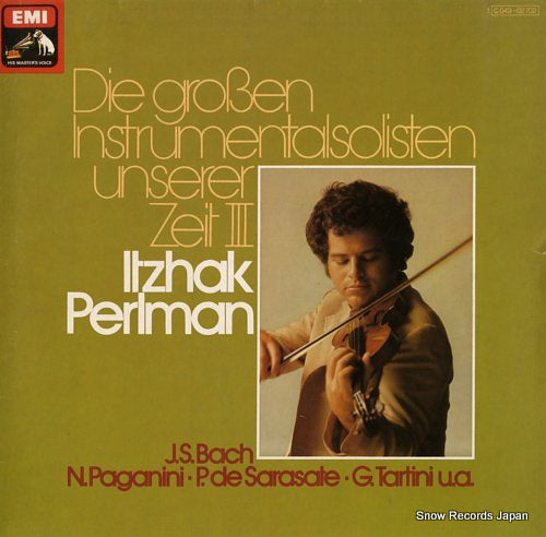 PERLMAN, ITZHAK die groben instrumentalsolisten unserer zeit iii 1C049-02702