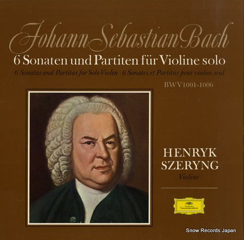 SZERYNG, HENRYK bach; 6 sonaten und partiten fur violine solo 2709028 / 139270-2