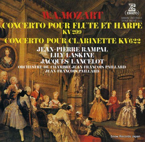 RAMPAL, JEAN-PIERRE mozart; concerto pour flute et harpe REL1012