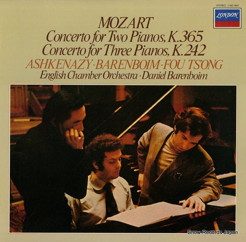 ASHKENAZY/TS'ONG/BARENBOIM mozart; concerto for two pianos, k.365 L16C-1601