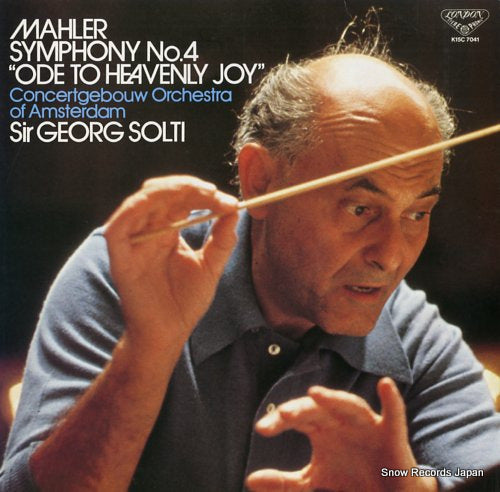 SOLTI, GEORG mahler; symphony no.4 "ode to heavenly joy" K15C7041
