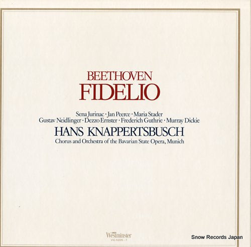 KNAPPERTSBUSCH, HANS beethoven; fidelio VIC-5205-7