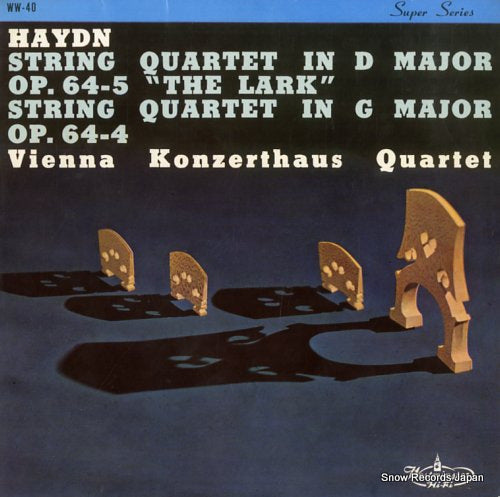 VIENNA KONZERTHAUS QUARTET haydn; string quartet in d major "the lark" WW-40